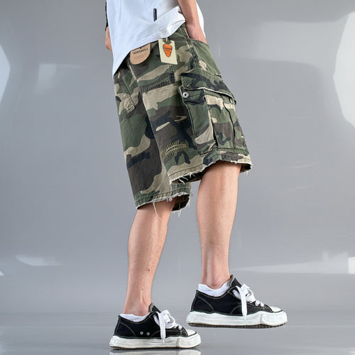 Men's Camo Straight Trousers