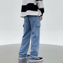 Men's Wide-Leg Linen Jeans
