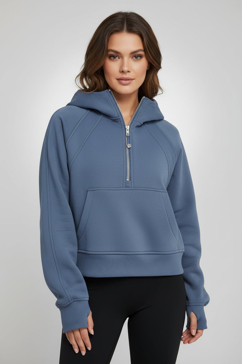 Solid Colour Pullover Hoodie