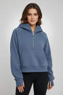 Solid Colour Pullover Hoodie