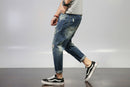 Men's Wide-Leg Cropped Jeans
