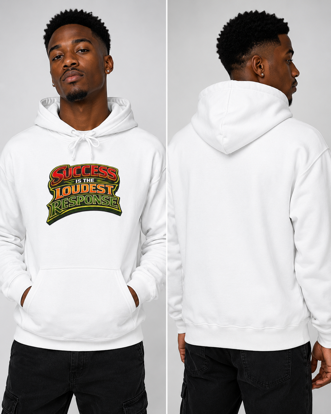 Motivational Graphic Pullover Hoodie