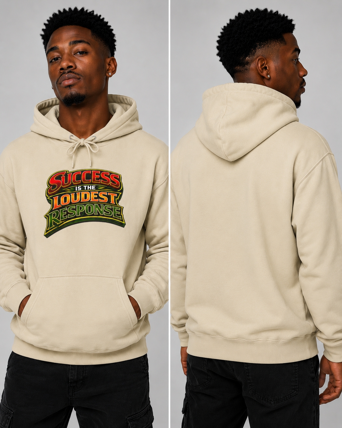 Motivational Graphic Pullover Hoodie