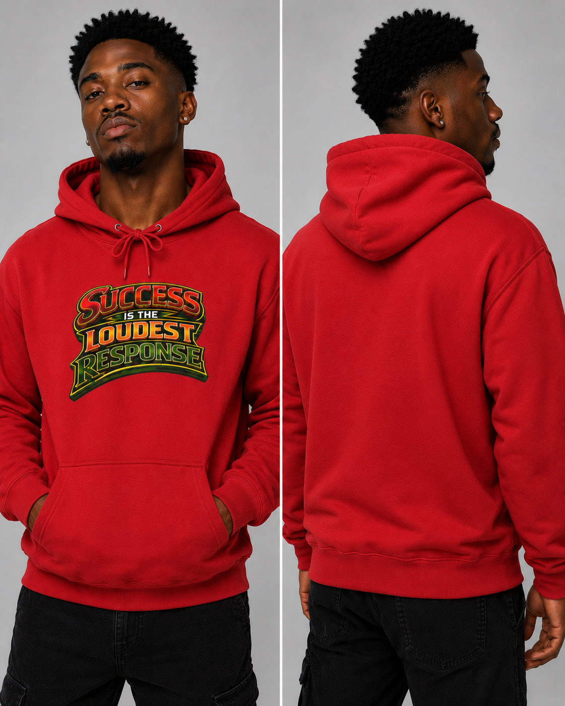 Motivational Graphic Pullover Hoodie